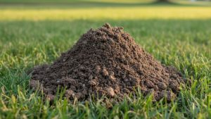 Cone-shaped molehills that appear overnight