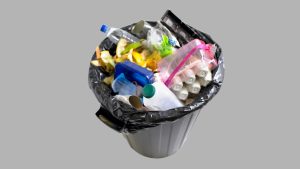 Unsealed trash cans